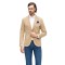 Sacou barbati casual crem S015B