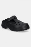 Crocs papuci Classic Mary Jane Clog femei, culoarea negru, 210581