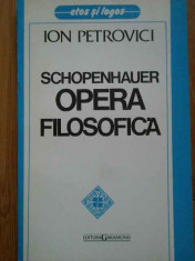 Schopenhauer Opera Filosofica - Ion Petrovici ,296353 foto