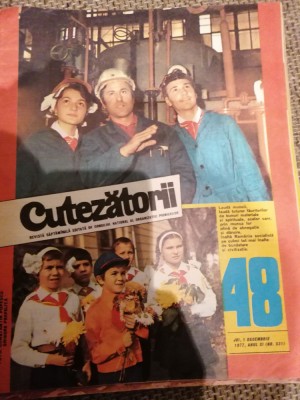 REVISTA CUTEZATORII ANUL XI (NR 531 ) 1 DECEMBRIE 1977 foto