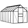 Seră cu cadru de bază, antracit, 7,03 m&sup2;, aluminiu