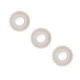 Set Oglinda decorativa, 25 cm, Auriu/Alb, 3 piese, ATU-081727, Oem