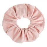 Elastic de Păr, Catifelat Ribbed, Culoare Roz Pal, Oem