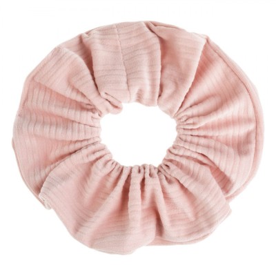 Elastic de Păr, Catifelat Ribbed, Culoare Roz Pal foto