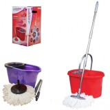 Mop Rotativ cu Galeata Stoarcere 360 Grade Fara Pedala Zambak ZP188