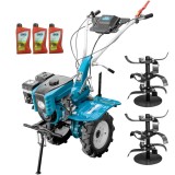 Motocultor Profesional Dakard HS 1000B New, 7 CP, Capota cu Far, Freze 60-80cm, Roti 4.00-8