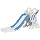 AYIAPLAY tobogan copii 1-3 ani pentru copii, din PE si PP, cu tema spatiala si trepte antiderapante, 157x46.5x80 cm | Aosom Romania