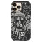 Husa compatibila cu Apple iPhone 15 model Take a coffee, Silicon, TPU, Viceversa