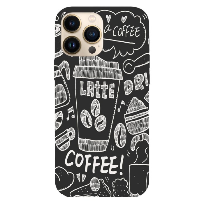 Husa compatibila cu Apple iPhone 12 model Take a coffee, Silicon, TPU, Viceversa