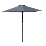 Umbrela de gradina ZOE 270 cm, gri, structura din otel