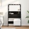 vidaXL Masă de Machiaj Stejar negru 80 x 41 x 134.5 cm Lemn compozit 871539