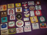 Lot 34 etichete/reclame bere RARE,RECLAMA VECHE prin ETICHETE de Sticle bere-Eticheta RARA,Reclama RARA, Dreptunghiular, Lemn