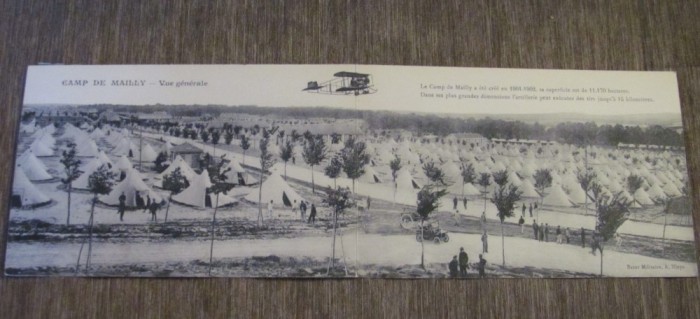 &quot;Camp de Mailly&quot; 1901-1902, Tabără Militară - Carte Poștală Panoramică Vintage Franța