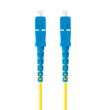 Cumpara ieftin Cablu retea fibra optica cu lungime 10 m si conectori SC UPC-SC UPC, Lanberg Z43302, SM, SIMPLEX 3.0MM G657A1 LSZH, galben