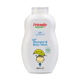 Sampon si gel de dus fara parfum pentru bebe, 400ml, Friendly Organic