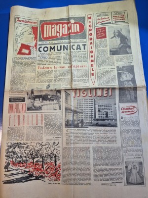 ziarul magazin 27 iunie 1964 - articol tiglina ,articol orasul bucuresti,moda, foto