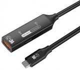 Cablu prelungitor USB-A la USB type C 10Gbps activ M-T 10m, ku3rep10bl