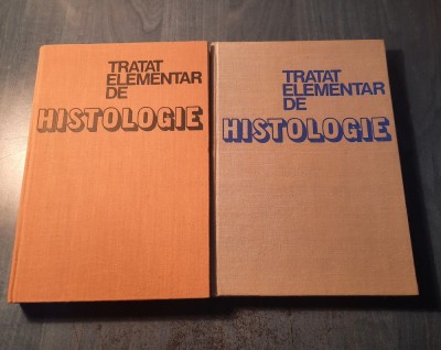 Tratat elementar de histologie 2 volume . Papilian Gh. Rosca foto