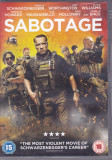 DVD: Sabotage ( 2014, original ,cu Arnold Schwartzenegger ), Engleza