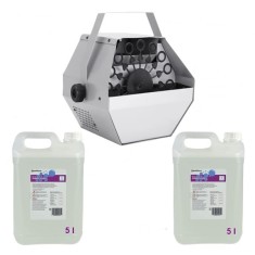 Set petrecere masina de baloane si lichid, DEPOX&reg;, telecomanda inclusa, argintiu