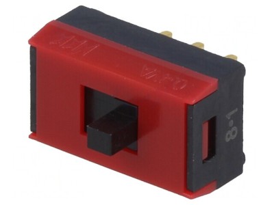 Comutator Glisant DPDT ON-ON Vertical 0,01A/28VDC foto