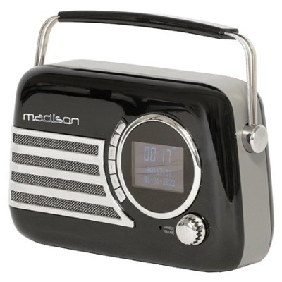 RADIO FM/DAB PORTABIL VINTAGE 40W CU FUNCTIE BLUETOOTH/AUX foto