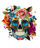 Cumpara ieftin Sticker decorativ, Sugar Skull, Multicolor, 64 cm, 1201STK-3