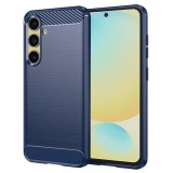 Husa Samsung Galaxy S24 FE Techsuit Carbon Silicone, albastru