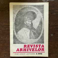 Revista Arhivelor Iulie - August - Septembrie 3 / 1991