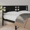 VidaXL Tăblie de pat, negru, 166x4x100 cm, lemn masiv de pin 818784