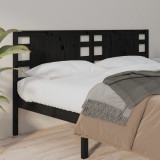 Tablie de pat, negru, 156x4x100 cm, lemn masiv de pin GartenMobel Dekor, vidaXL