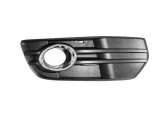 Grila bara Audi Q5 (8r), 09.2008-06.2012, Fata, partea Dreapta, cu rama crom; gauri proiectoare, Aftermarket