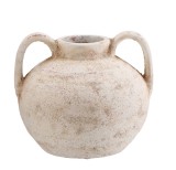 Vaza flori teracota maro 20 x 17 cm