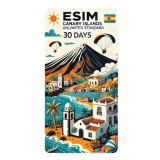 ESIM Canary Islands, Unlimited Standard, 30 Days