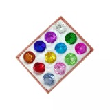 Cumpara ieftin Set 12 cristale decorative din sticla K9, diamante, medii 5 cm