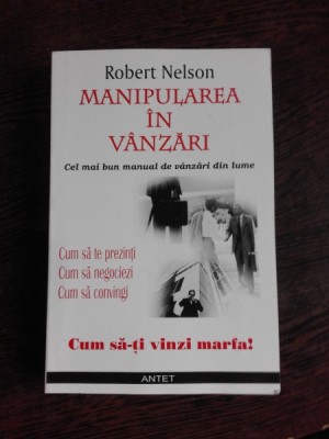 MANIPULAREA IN VANZARI - ROBERT NELSON foto
