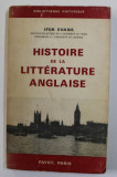 HISTOIRE DE LA LITTERATURE ANGLAISE par IFOR EVANS , 1965