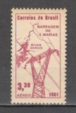 Brazilia.1961 Posta aeriana-Inaugurarea barajului &quot;Tres Marias&quot; GB.16, Nestampilat