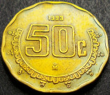 Cumpara ieftin Moneda 50 CENTAVOS - MEXIC, anul 1993 * cod 1490, America Centrala si de Sud