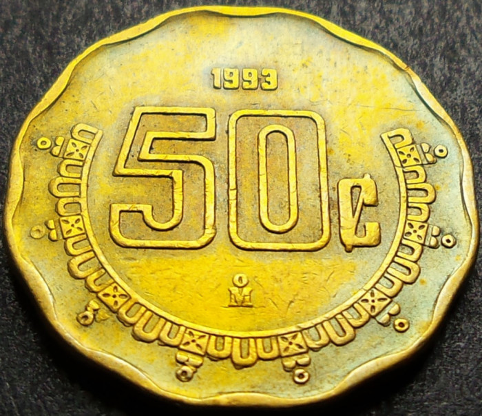 Moneda 50 CENTAVOS - MEXIC, anul 1993 * cod 1490