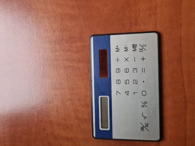 Calculator solar de buzunar foto