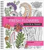 Color and Frame Fresh Flowers