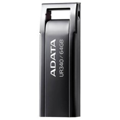 MEMORIE USB 3.2 ADATA UR340 64GB BLACK METALIC &quot;AROY-UR340-64GBK&quot; (timbru verde 0.03 lei)