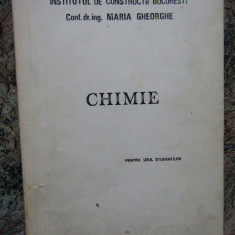 CHIMIE - MARIA GHEORGHE