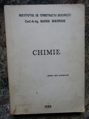 CHIMIE - MARIA GHEORGHE foto