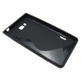Husa silicon S-case neagra pentru LG Optimus L7 P700