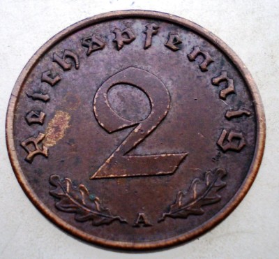 2.947 GERMANIA 2 REICHSPFENNIG 1940 A foto