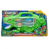 Transportator in forma de dinozaur cu vehicule si figurine, Teamsterz, Dino Destroyer
