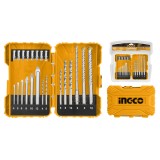 Set Burghie + Bit 22pcs, sticla, ceramice, beton Ingco AKDL12201