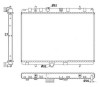 Radiator racire motor Citroen C-Elysee, C2 (Jm), Ds3; Peugeot 1007 (Km), 207 (Wa, Wc), 301